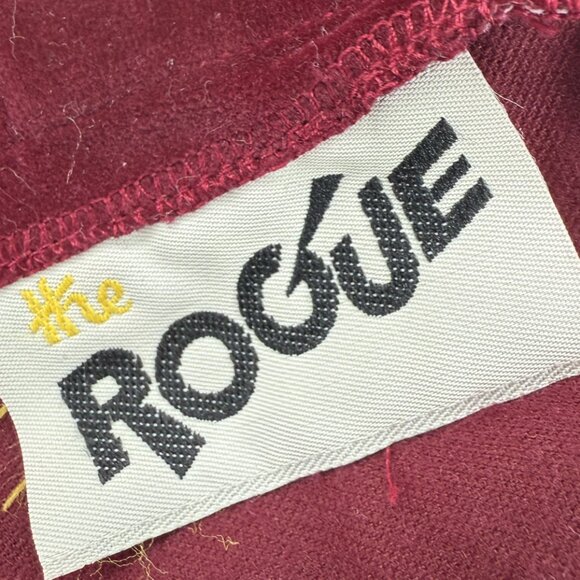 PRICE FIRM Vintage 70s The Rogue Maroon Velvet Pencil Skirt | Size Small - Picture 6 of 8